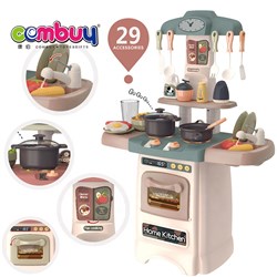 CB860070 CB868691 - Kitchen pretend play cooking table kit set mini tableware toy